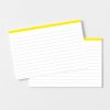 a6 flashcards bestellen - geel