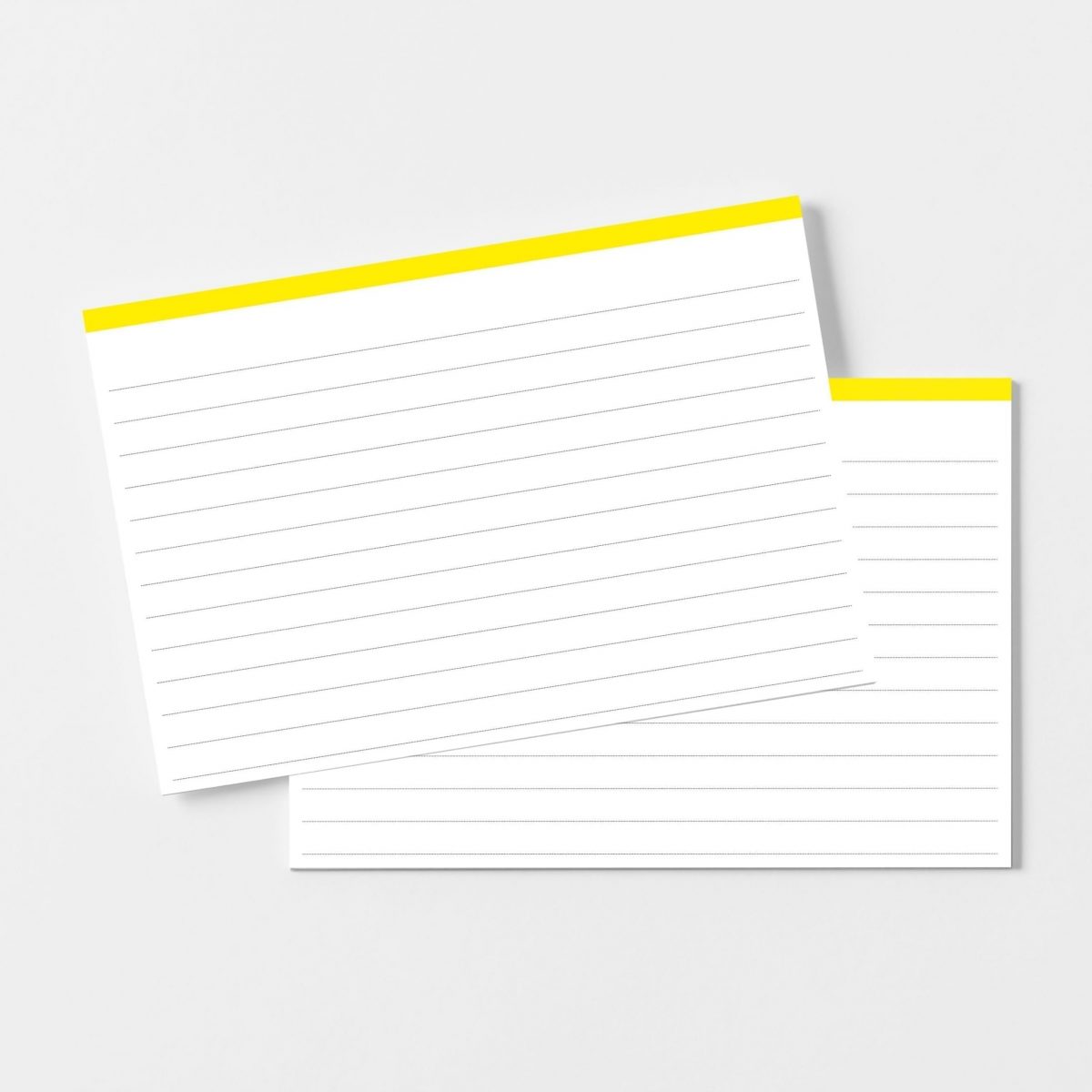 a6 flashcards bestellen - geel