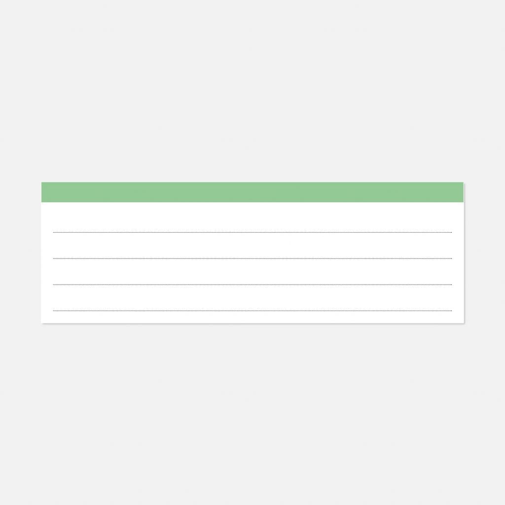 Halve Flashcards kopen Groen, 50 stuks