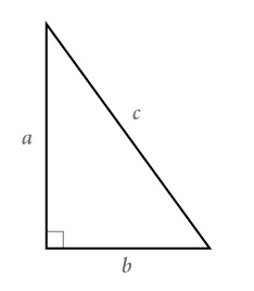 rechthoekige driehoek, stelling van Pythagoras, flashcards